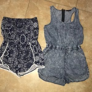 Women’s size Large rompers